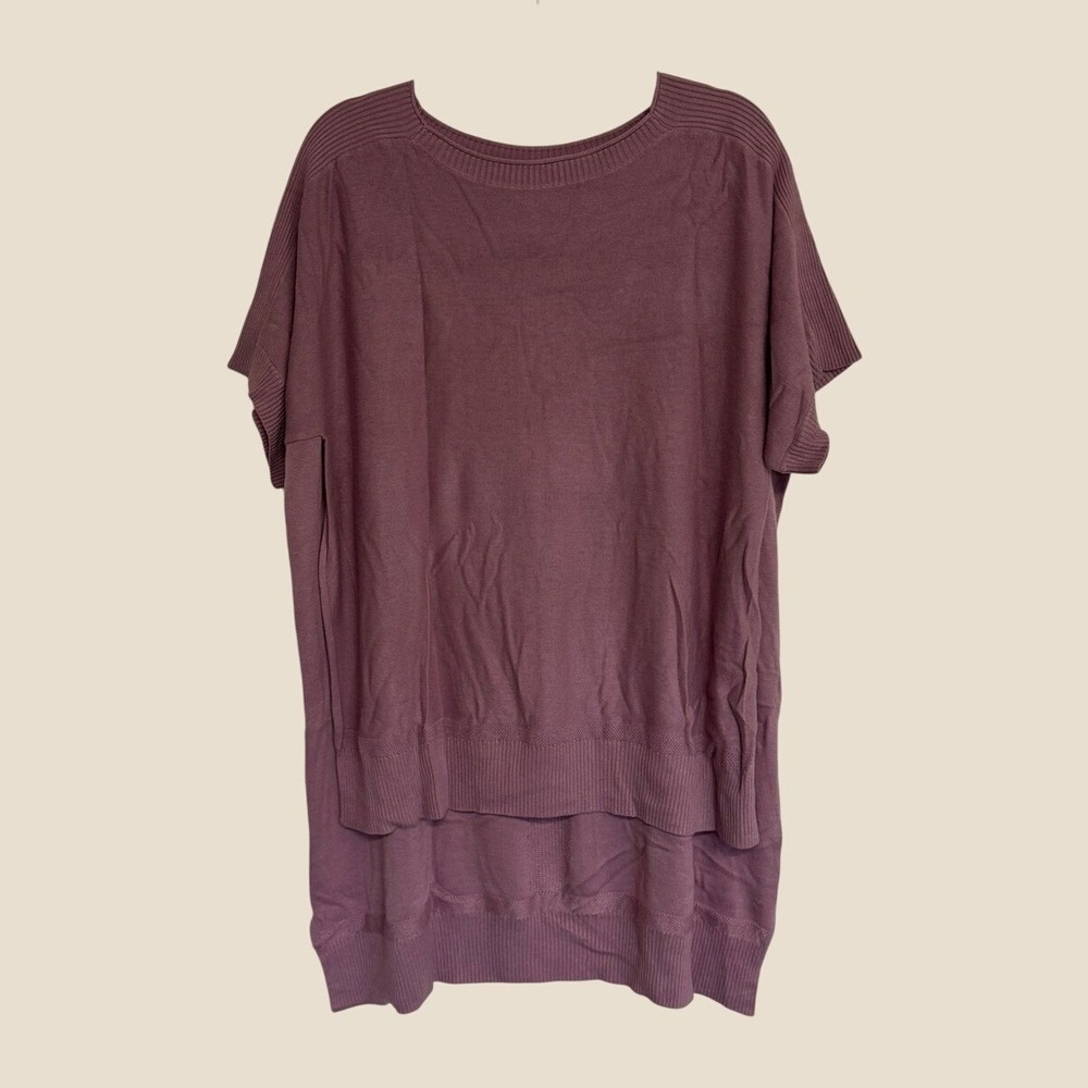 lululemon Be At Ease Poncho Tunic Top One Size Light Purple Cashmere Blend